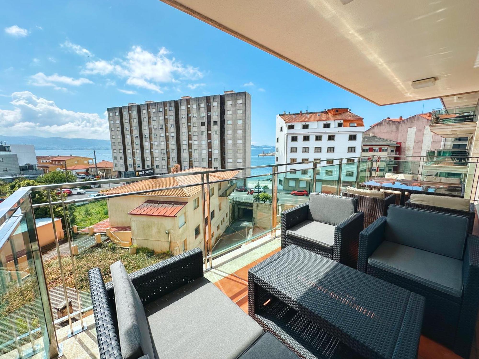 Apartamento Carabuxeira Playa Sanxenxo Exterior foto